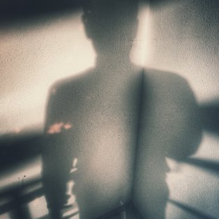 Der Schatten einer Person
