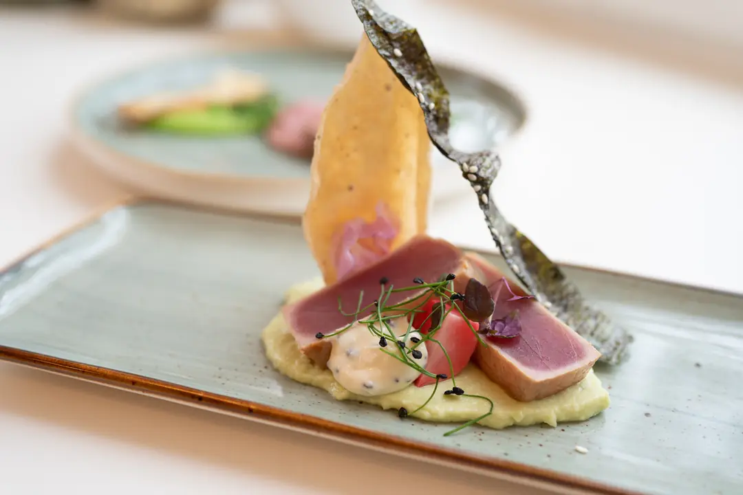 thunfisch tataki nori gourmet teller restaurant