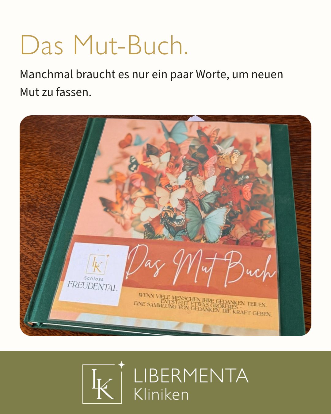 Manchmal braucht es nur ein paar Worte, um neuen Mut zu fassen. 💛
In der LIBERM